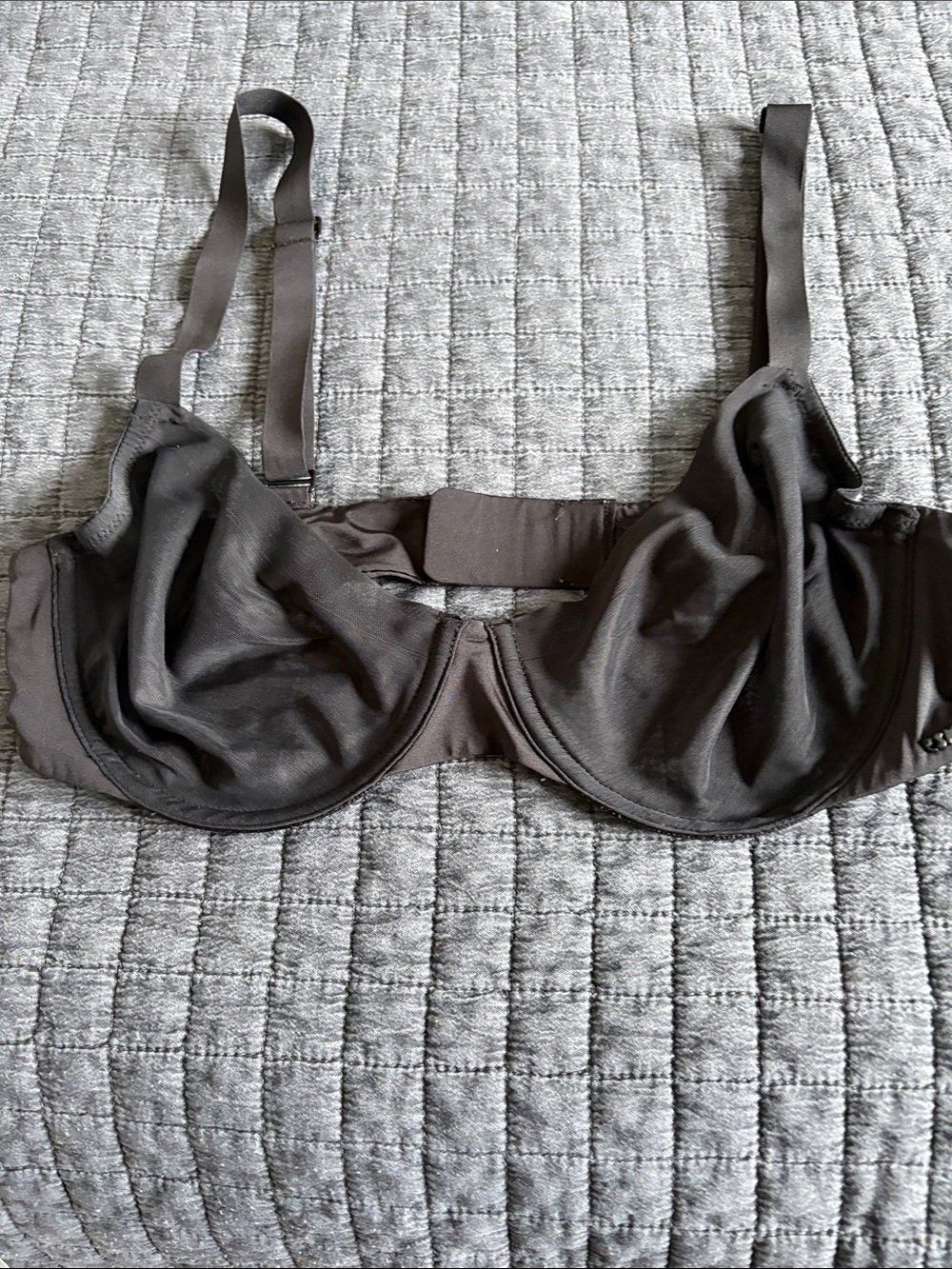 SKIMS Black Sheer Underwire Bra